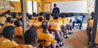 Accra Royal Junior High School & members of Jamestown slaughterhouse receive anti-pollution face masks