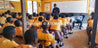 Accra Royal Junior High School & members of Jamestown slaughterhouse receive anti-pollution face masks