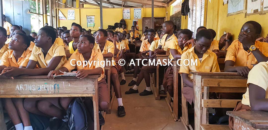 Accra Royal Junior High School ATC MASK donation Muntaka Chasant